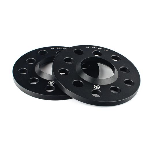 bfi 5x100 / 5x112 57.1 - spacers + bolt kit - m14 ball seat bfi 10mm wheel spacer for oem wheels only - 5x100 & 5x112 - black anodize w/ 14mm ball seat bolt kit