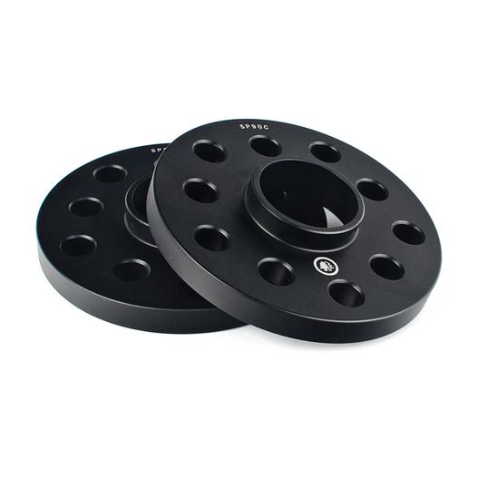 bfi 5x100 / 5x112 57.1 centerbore - spacers only bfi 15mm wheel spacers - 5x100 & 5x112 - black anodize