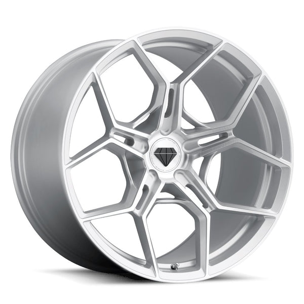 blaque diamond bd-f25-silver with brushed face flow forged